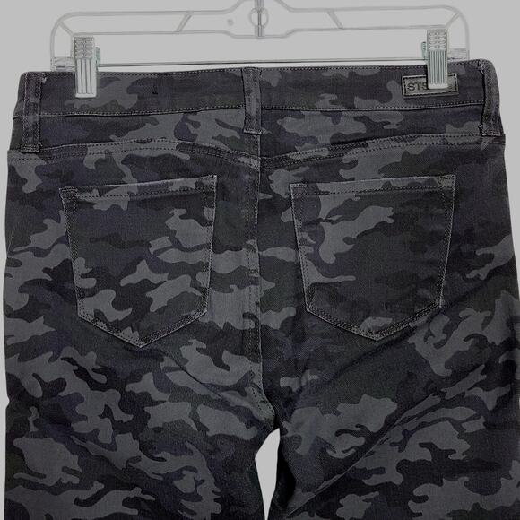 STS Blue Women’s Alice Ankle Skinny Jeans Gray Destructed Camouflage Size 28 - Picture 4 of 9